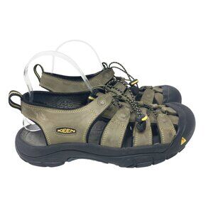 Keen Newport Sandal Men's Size 9 Closed Toe Brown Leather Hiking Waterproof Shoe